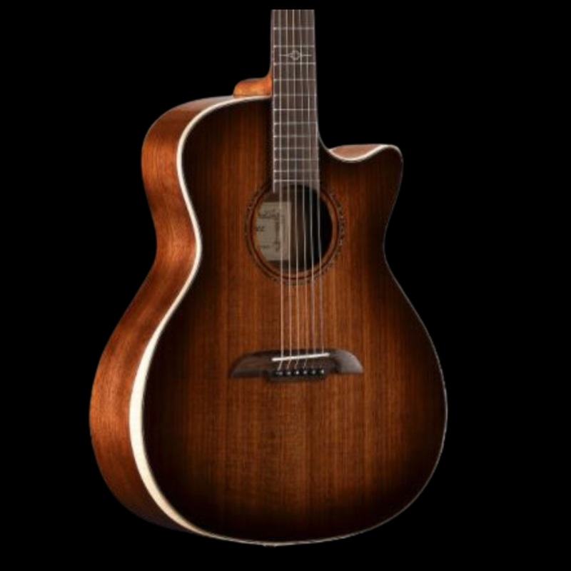 Alvarez AGW77CE Grand Auditorium Acoustic-Electric Guitar – with Cutaway & Bevel Armrest, Shadowburst