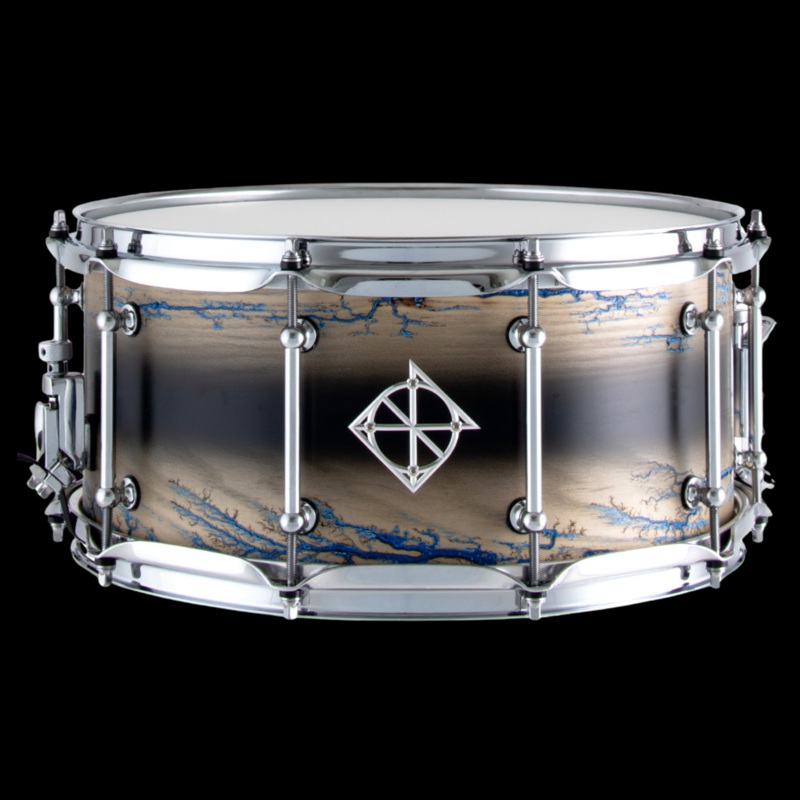 Dixon Artisan 6.5″ x 14″ Enchanted Ash Lite Celestial Black Burst Snare Drum