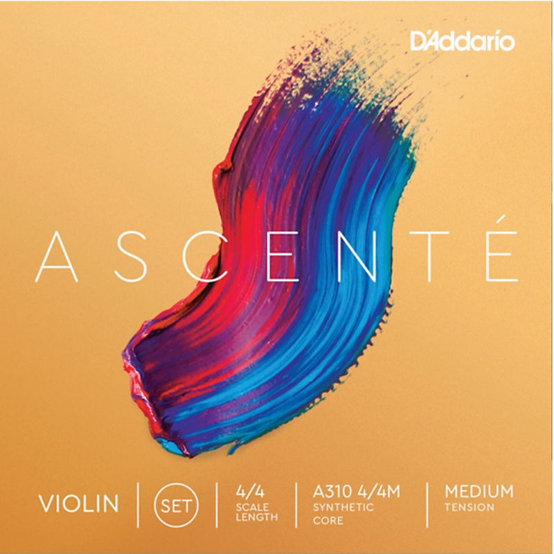 D’addario Ascent Violin 4/4 Set Med Tension – A31044M