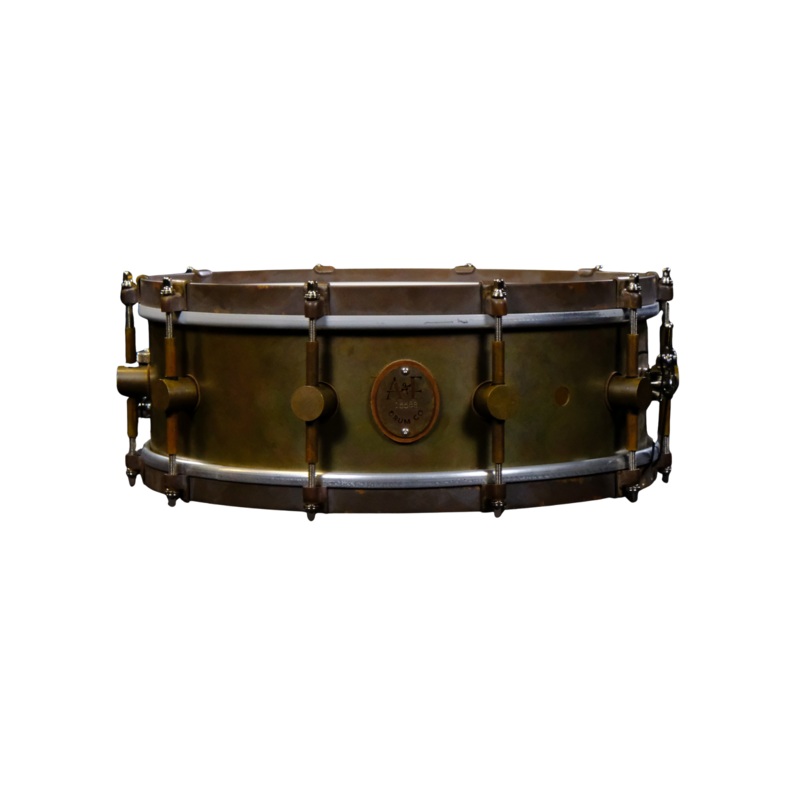 A&F Drum Co. Raw Brass Snare Drum 5 x 14