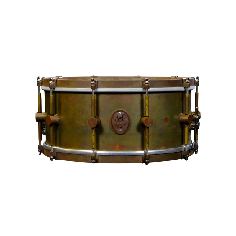 A&F Drum Co. Raw Brass Snare Drum 6.5 x 14