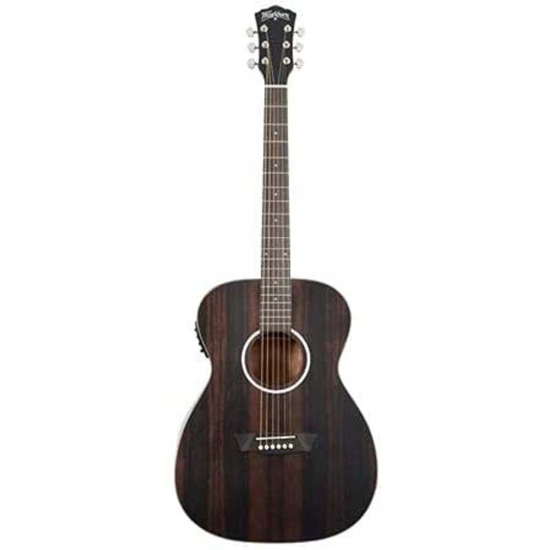 Washburn Deep Forest Ebony FE Acoustic Guitar, Striped Ebony