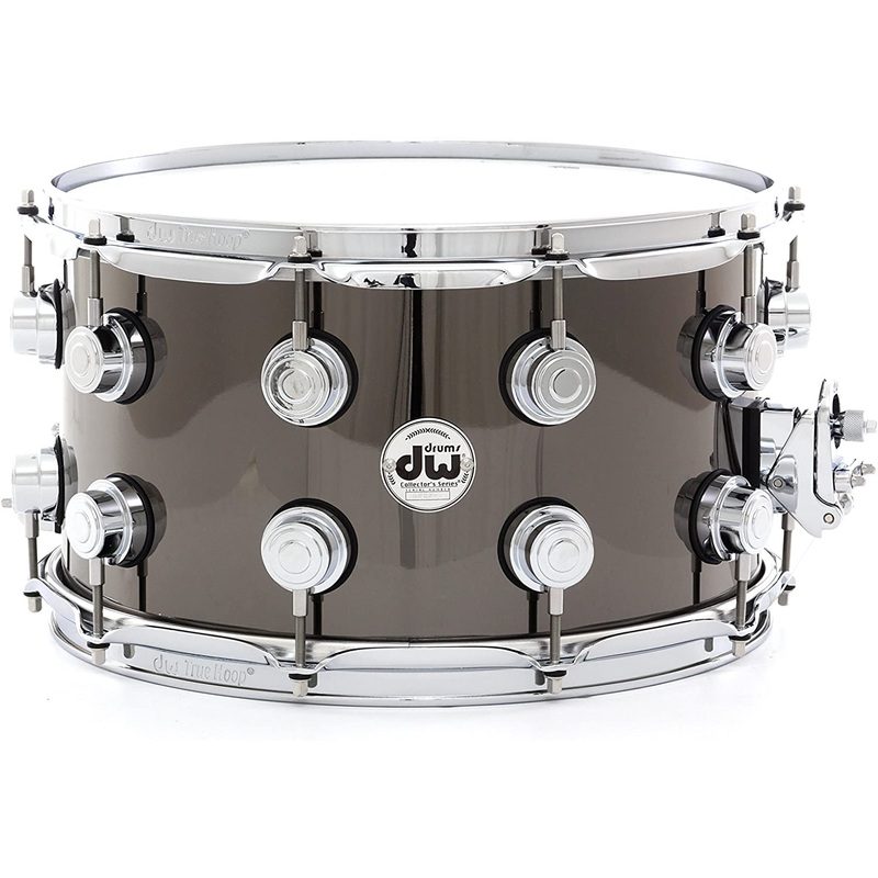 DW Collector’s Series Metal Snare Drum 14 x 8 in. Black Nickel Over Brass with Chrome Hardware