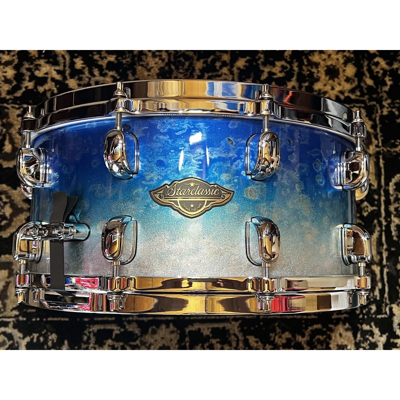 Tama WBSS65-MBI Starclassic Walnut/Birch 14×6.5″ Snare Drum – Molten Ice Blue Fade