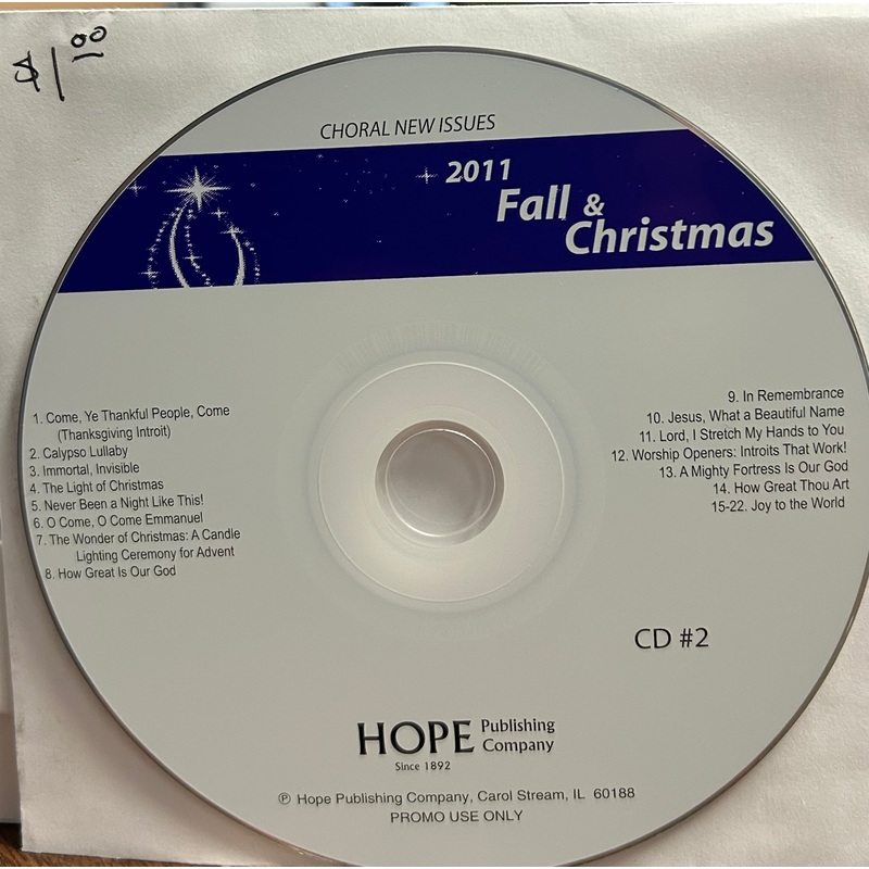 2011 Fall and Christmas Choral CD