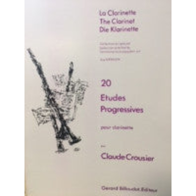 20 Progressive Studies for Clarinet – Crousier