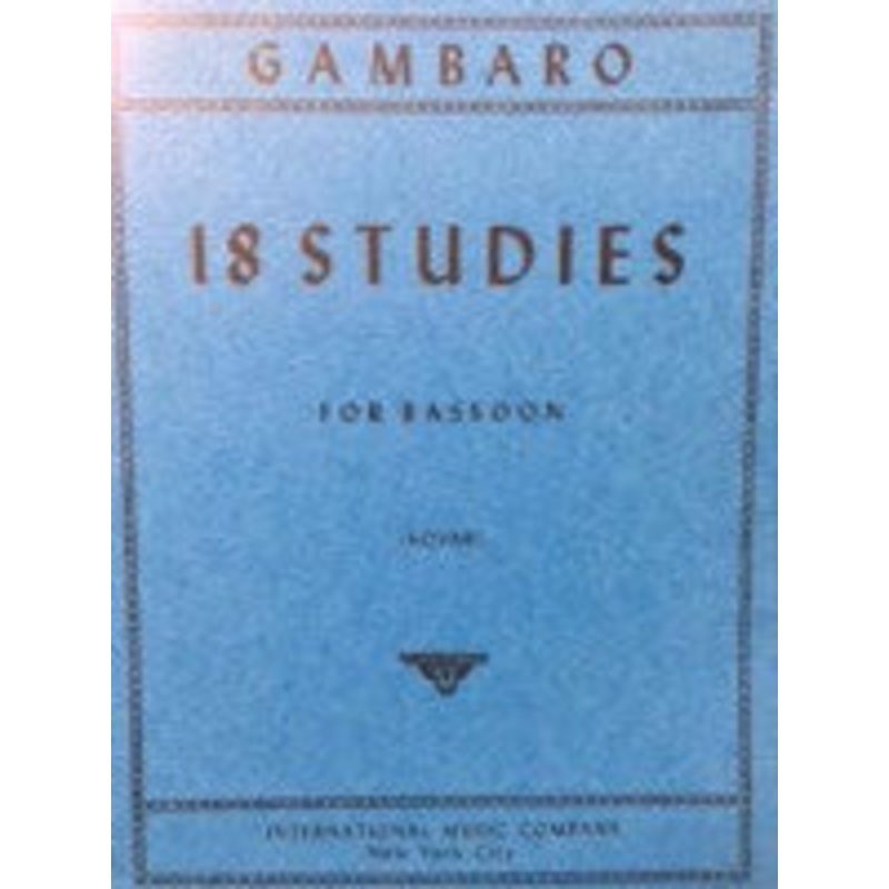18 Studies for Bassoon – Gambaro/Kovar