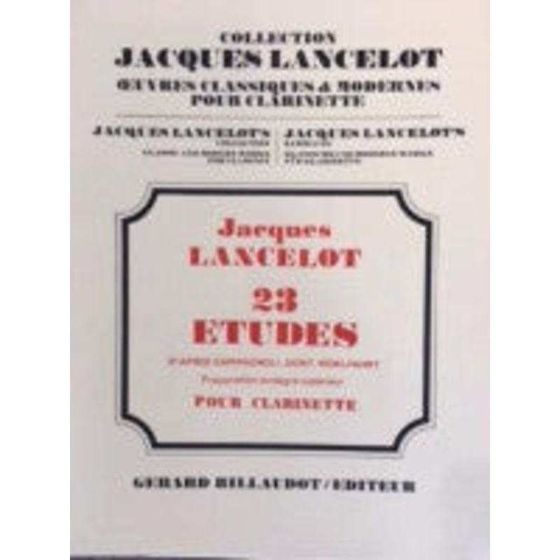 23 Etudes for Clarinet – Lancelot/Billaudot