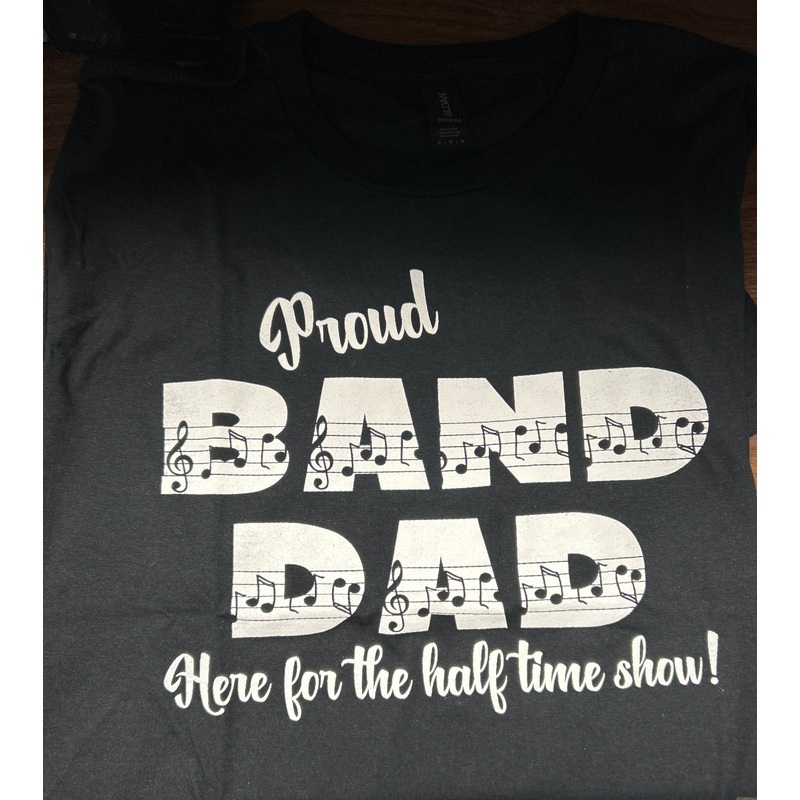 Proud Band Dad Tshirt – Black