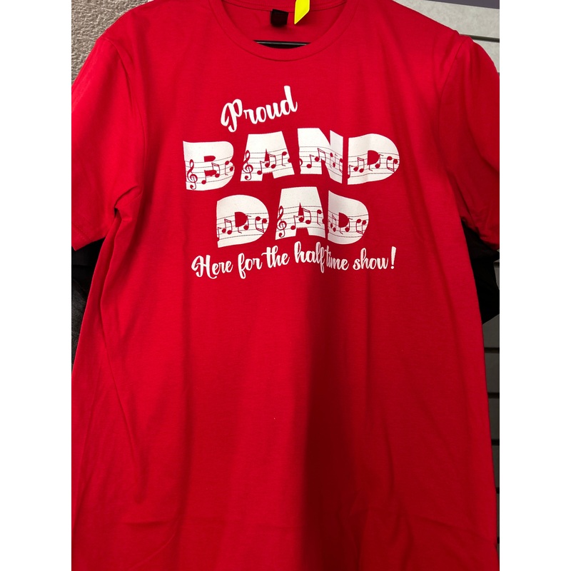 Proud Band Dad Tshirt – Red