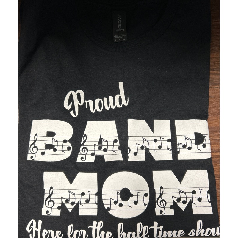 Proud Band Mom Tshirt – Black