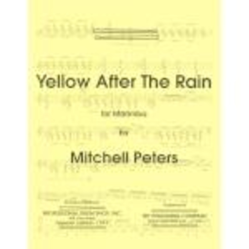 Yellow After the Rain for Marimba – Peters