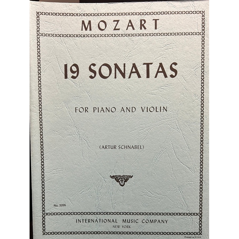 19 Sonatas for Piano and Violin – Mozart