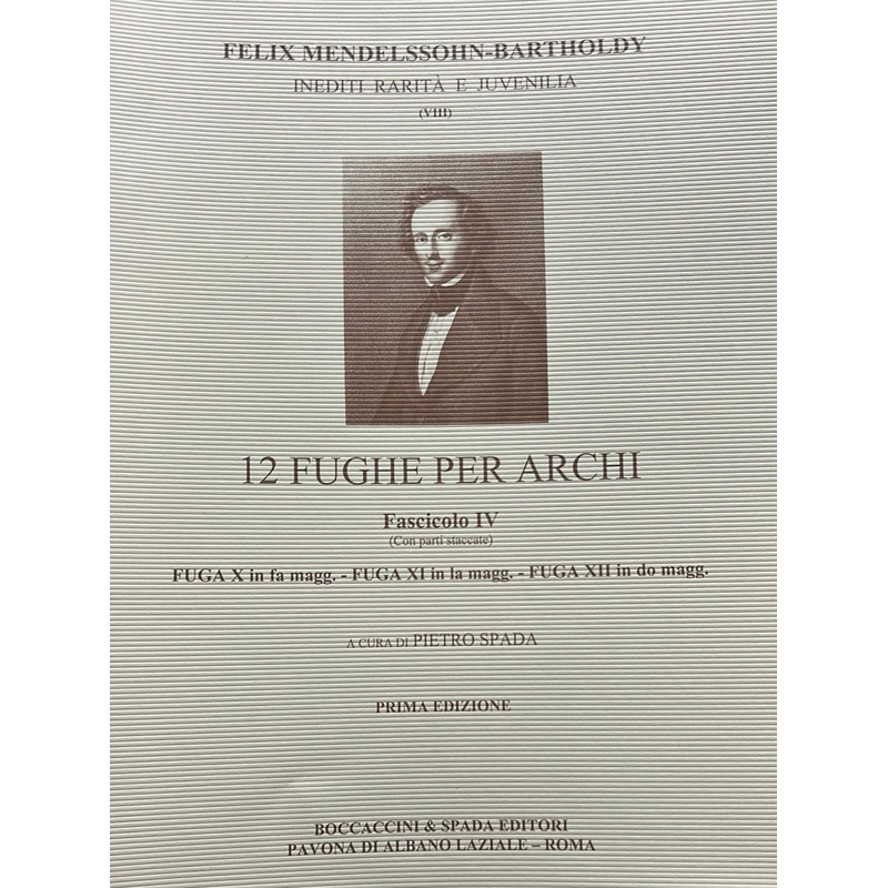 12 Fughe per Archi No. 4 – String Quartet – Mendelssohn/Spada