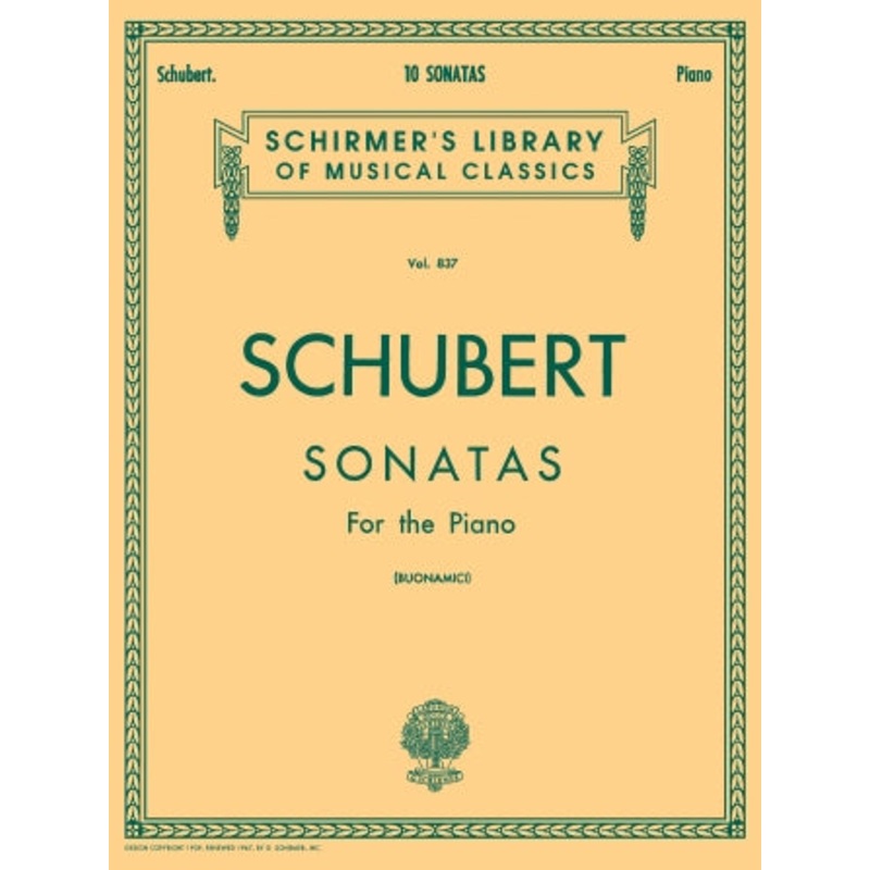 10 Sonatas – Piano – Schubert/Buonamici