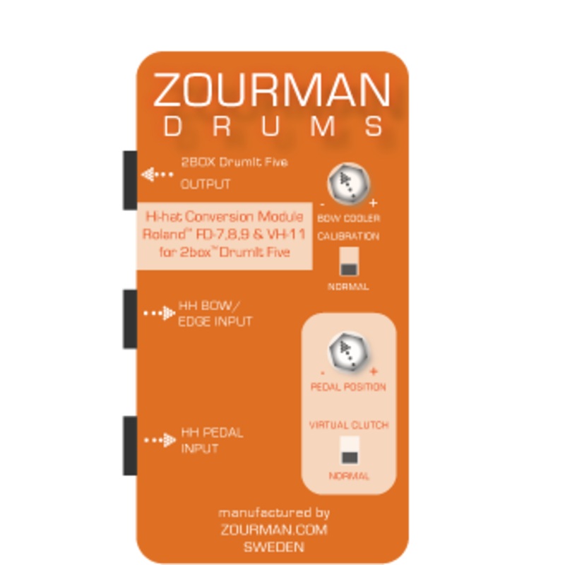 Zourman Drum Hi-Hat Conversion Kit For FD-7, 8, 9, VH10, and VH11