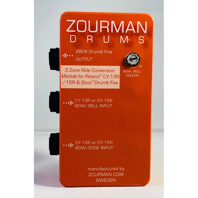 Zourman Drums Roland 3 Zone Ride Conversion Module for 2box Five MKI V2 (CY-13R, CY-15R, ATV aD-C18, Lemon)