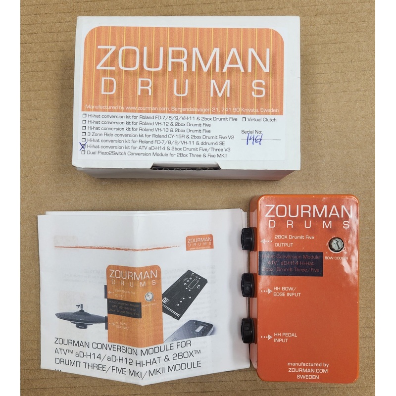 Zourman Drums Hi-hat conversion kit for ATV aD-H14 V3 – Used
