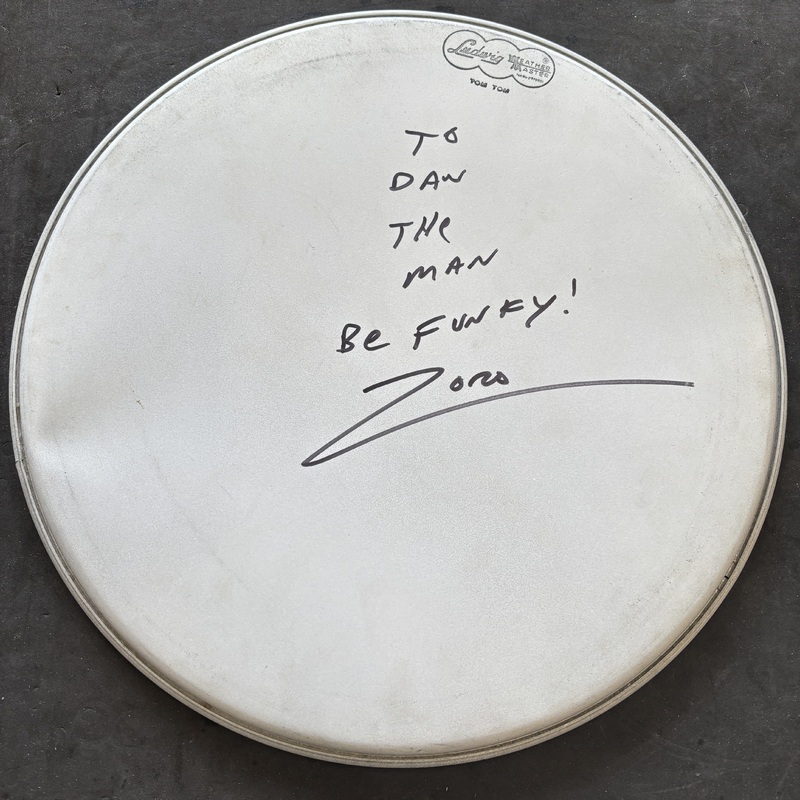 Zoro Signed 13″ Vintage Ludwig Head NOS