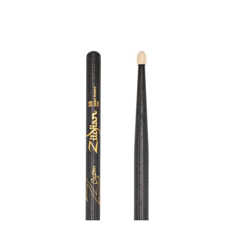 Zildjian Z Custom LE Drum Stick Collection 5A Black Chroma, Wood Tip (Z5ACB-ZC)