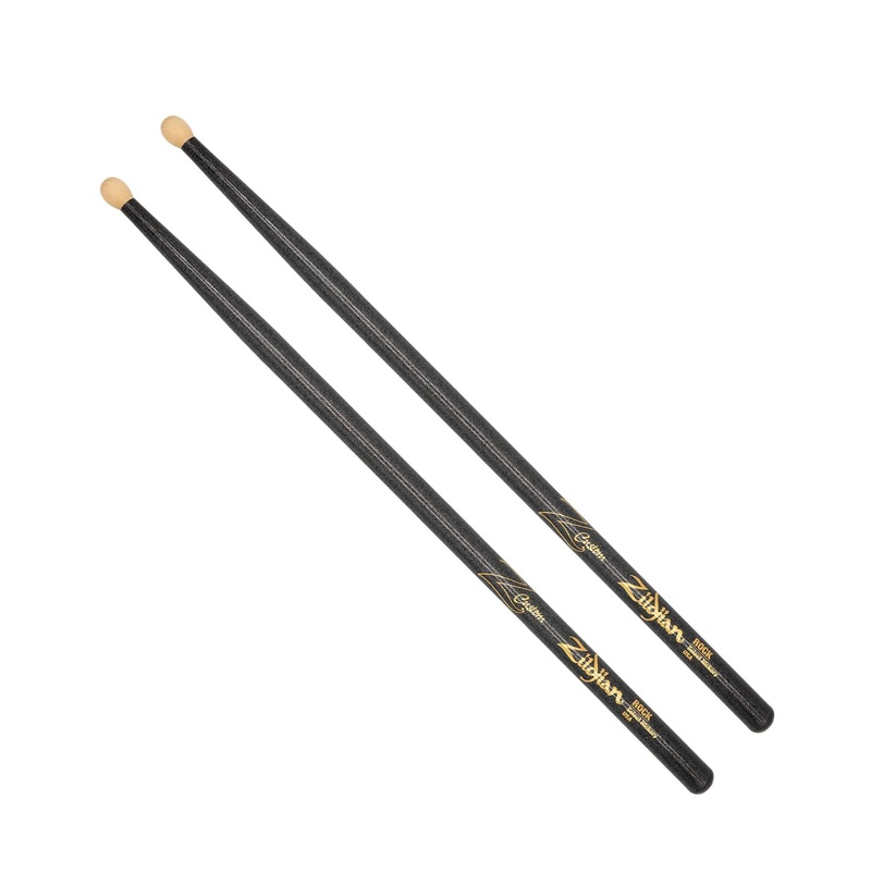 Zildjian Z Custom LE Drumstick Collection ROCK Black Chroma, Wood Tip (ZRKCB-ZC)