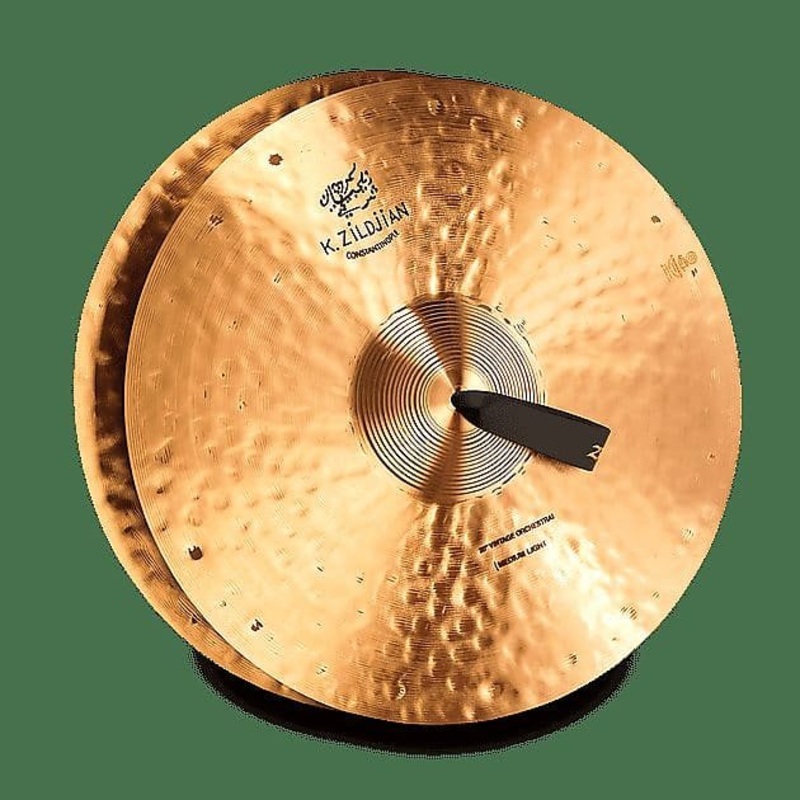 Zildjian K1142 20″ K Constantinople Vintage Orchestral Medium-Light Hand Crash Cymbals (Pair)