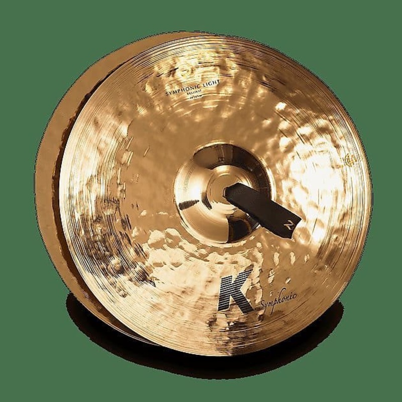 Zildjian K2014 18″ K Symphonic Brilliant Light Hand Crash Cymbals (Pair)