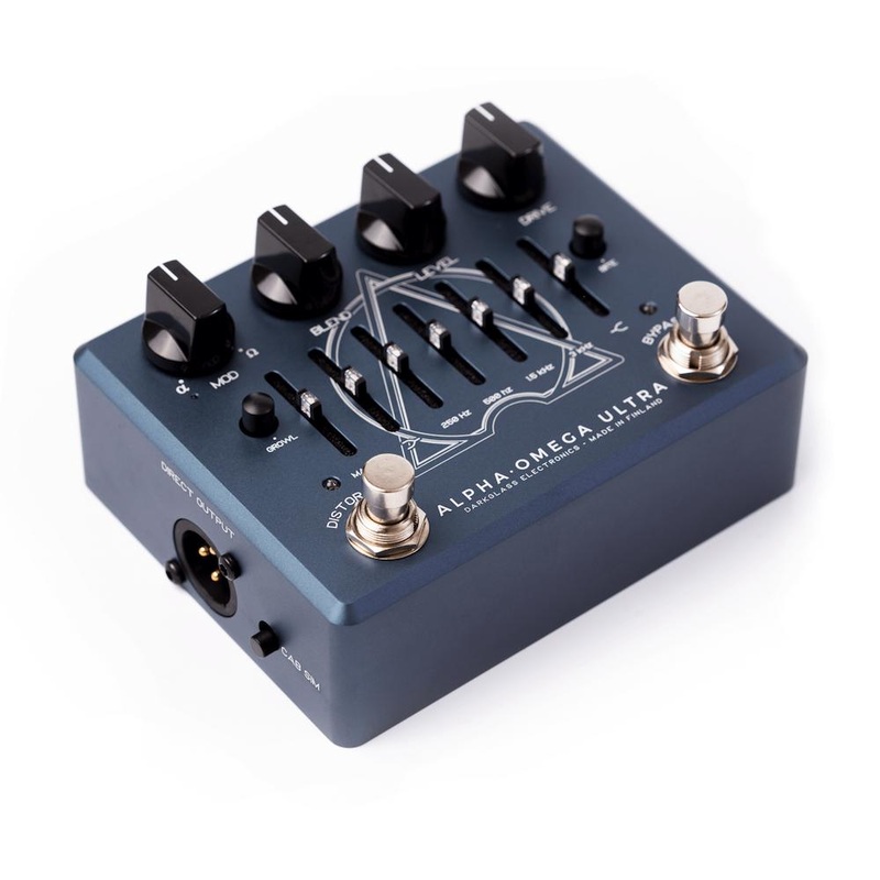 Darkglass Alpha Omega Ultra Dual Bass Preamp/Overdrive Effects Pedal with Aux In