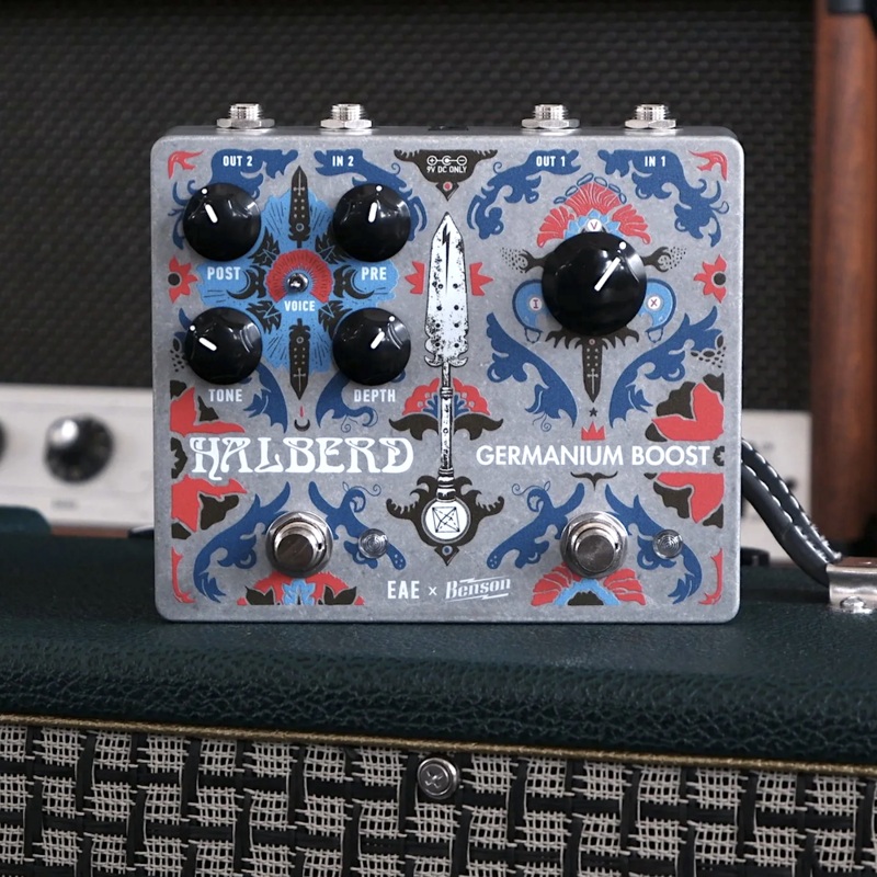 EAE x Benson Halberd + Germanium Boost Guitar Effects Pedal