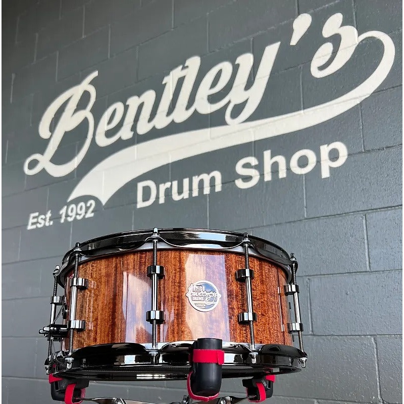 Doc Sweeney “Bert” Etimoe 6×14″ Snare Drum in High Gloss Poly w/ Black Nickel Hardware