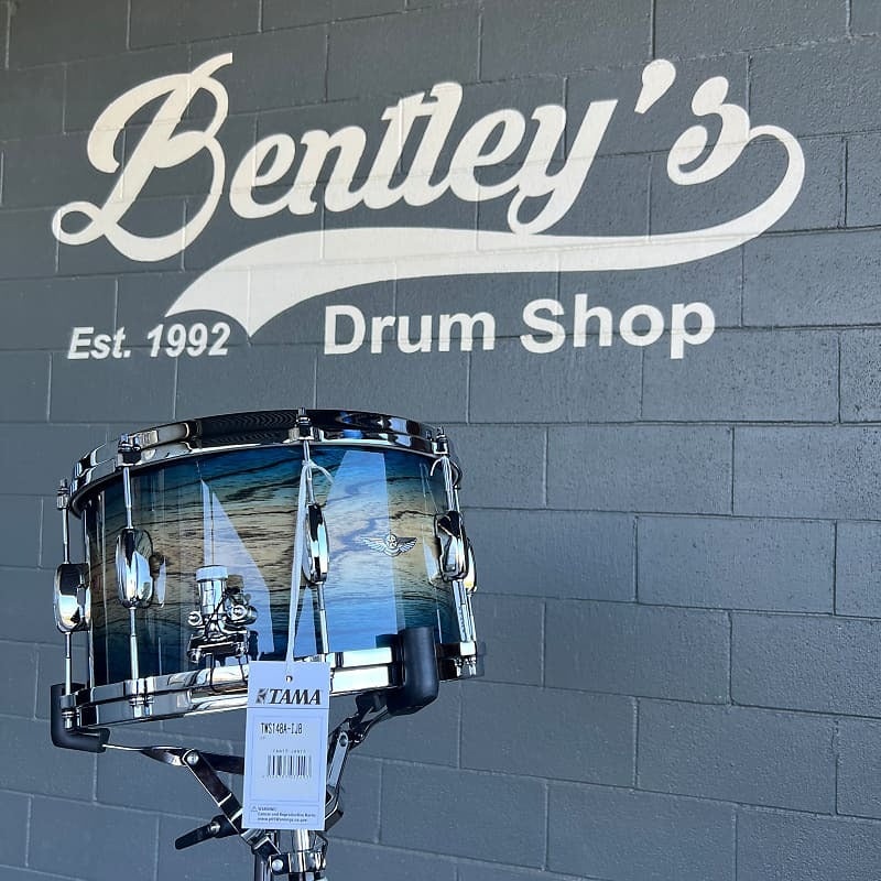 TAMA TWS148-IJB STAR Walnut 8×14″ Snare Drum in Indigo Japanese Sen Burst