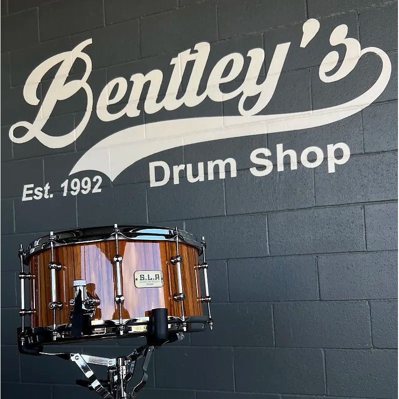 *Limited Edition* TAMA LGM147ZGNZ S.L.P 7×14″ G-Maple Snare Drum in Natural Zebrawood Gloss