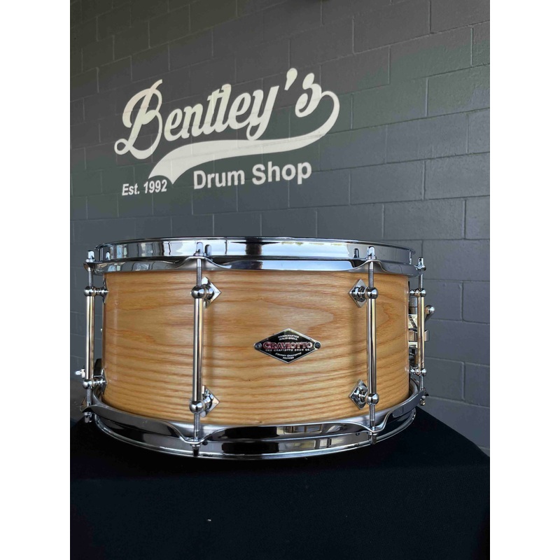 Craviotto Custom Shop 6.5×14″ Ash Snare Drum in Natural Oil