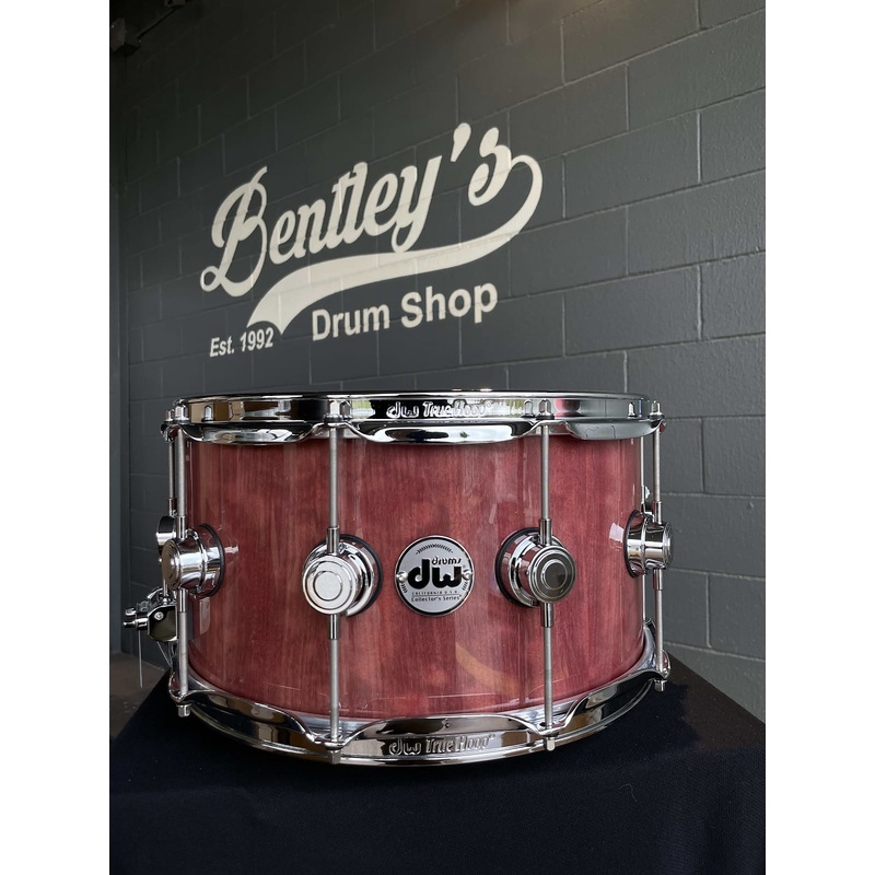 DW Collector’s Series Pure Purpleheart 7×14 Snare Drum in Natural Gloss Lacquer w/ Chrome Hardware