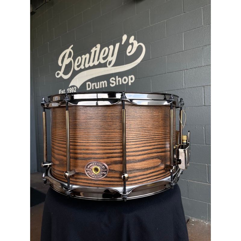 *SPECIAL EDITION* 2025 Noble & Cooley 8×14 Solid Shell Sassafras Snare Drum w/ Black Nickel Hardware