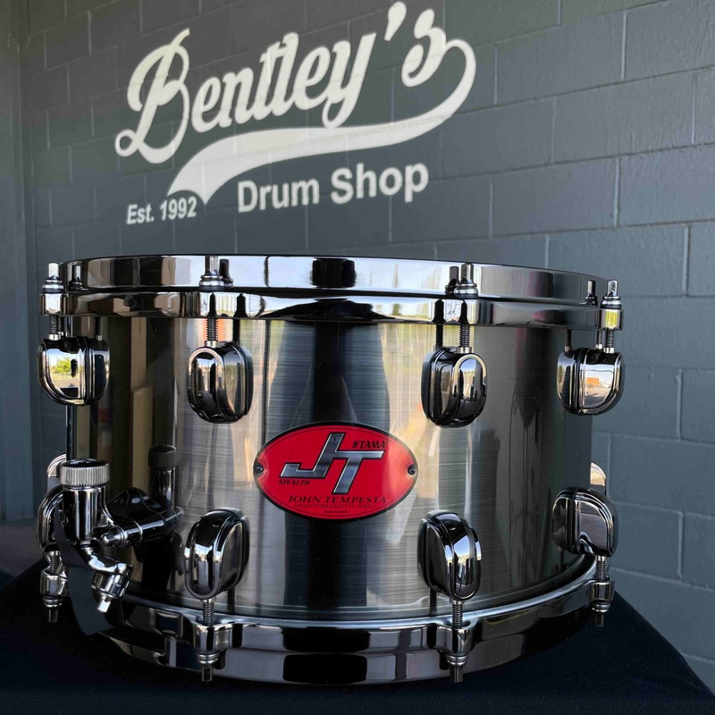 TAMA JT147 John Tempesta Signature Palette 7×14 Black Nickel over Brass Snare Drum w/ Black Nickel Hardware