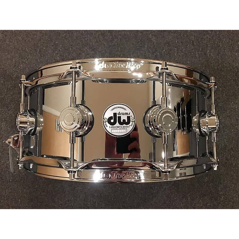 DW DRVS5514SPC Collector’s Series 3mm Polished Steel 5.5×14″ Snare Drum w/ Chrome Hardware
