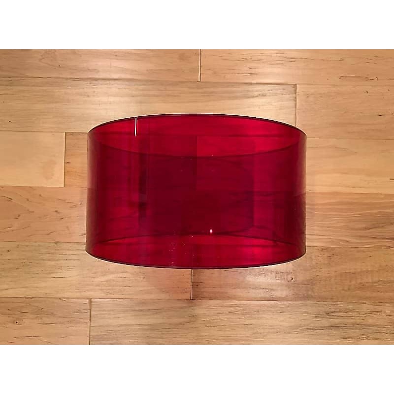 RCI 7×14 Red Acrylic Vistalite Snare Drum Shell