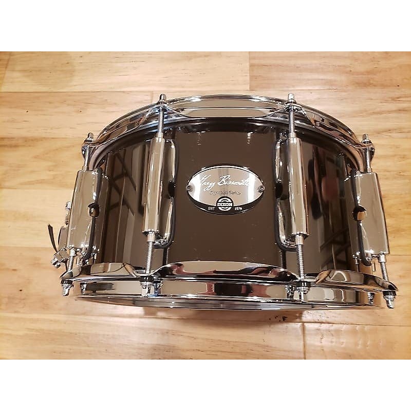 Dixon SAN654GBS Gregg Bissonette Signature 6.5×14″ Black Nickel over Steel Snare Drum *IN STOCK*