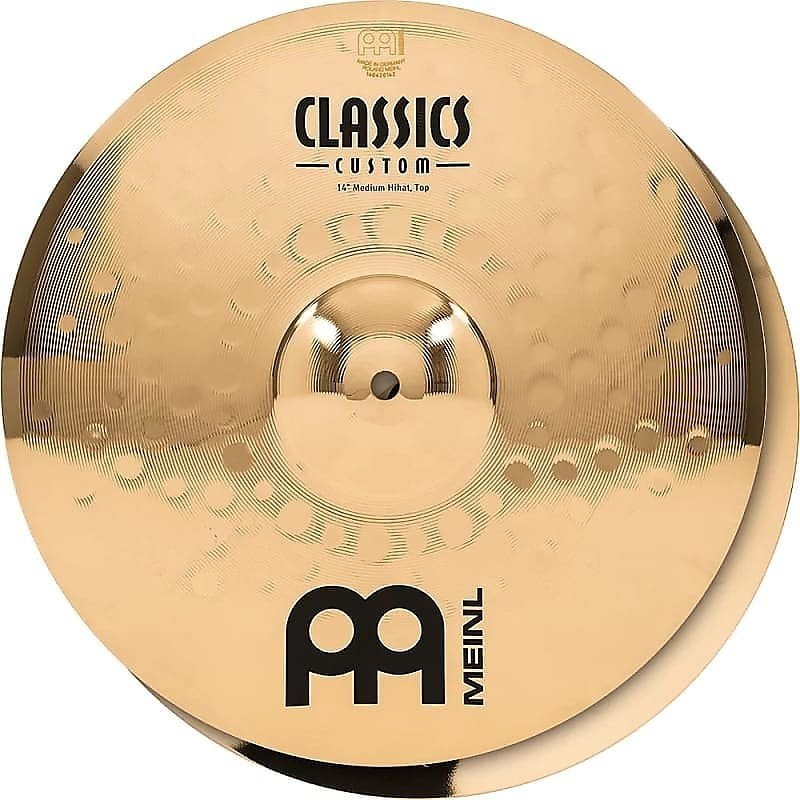 Meinl  Classics Custom CC14MH-B 14″ Brilliant Medium Hihat, pair w/video demo