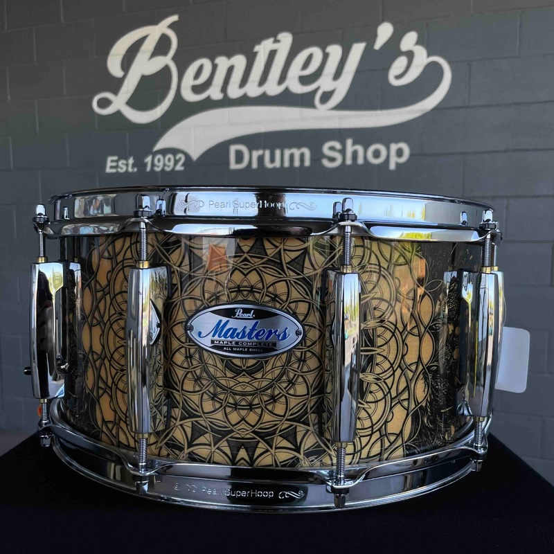 ~NEW~ Pearl MCT1465S/C823 Masters Maple Complete 6.5×14 Snare Drum in Cain & Abel Lacquer