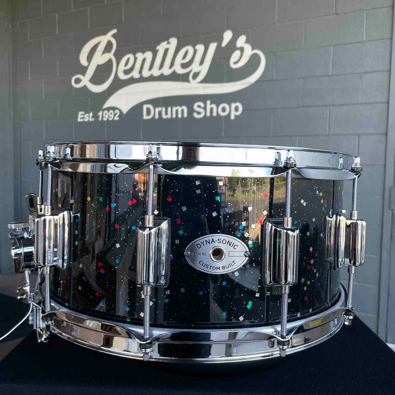 ~NEW~ Rogers 37MG Dyna-Sonic 6.5×14 Custom Built Snare Drum in Mardi Gras Lacquer