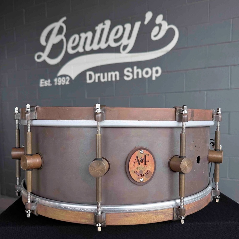 A&F Drum Co. Raw Copper 5.75×14 Snare Drum (Store Demo)