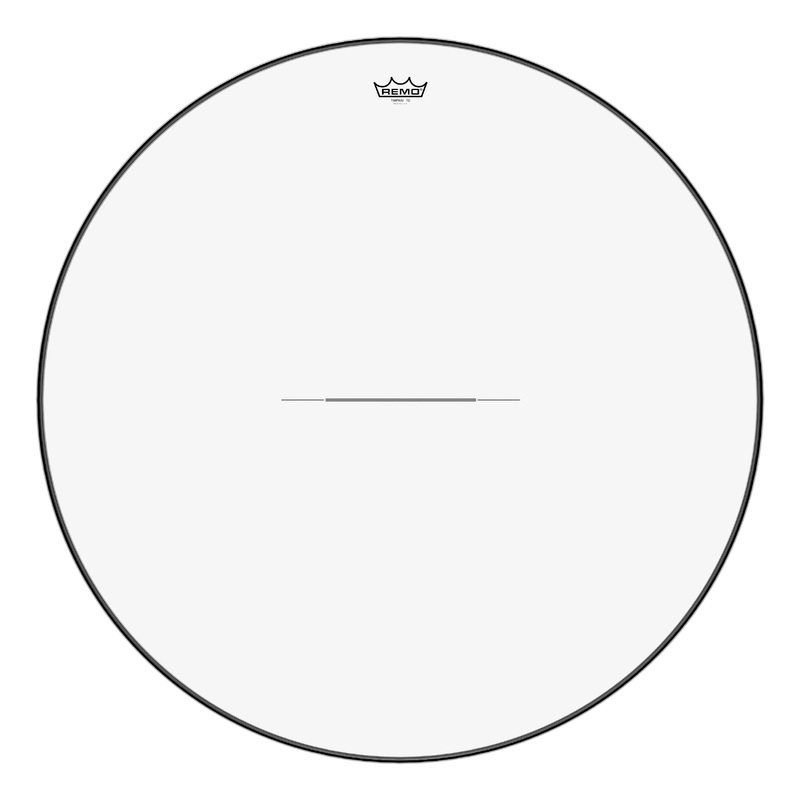 **special Order**, Timpani, Clear, 35 Diameter, Low-profile Steel Insert Ring