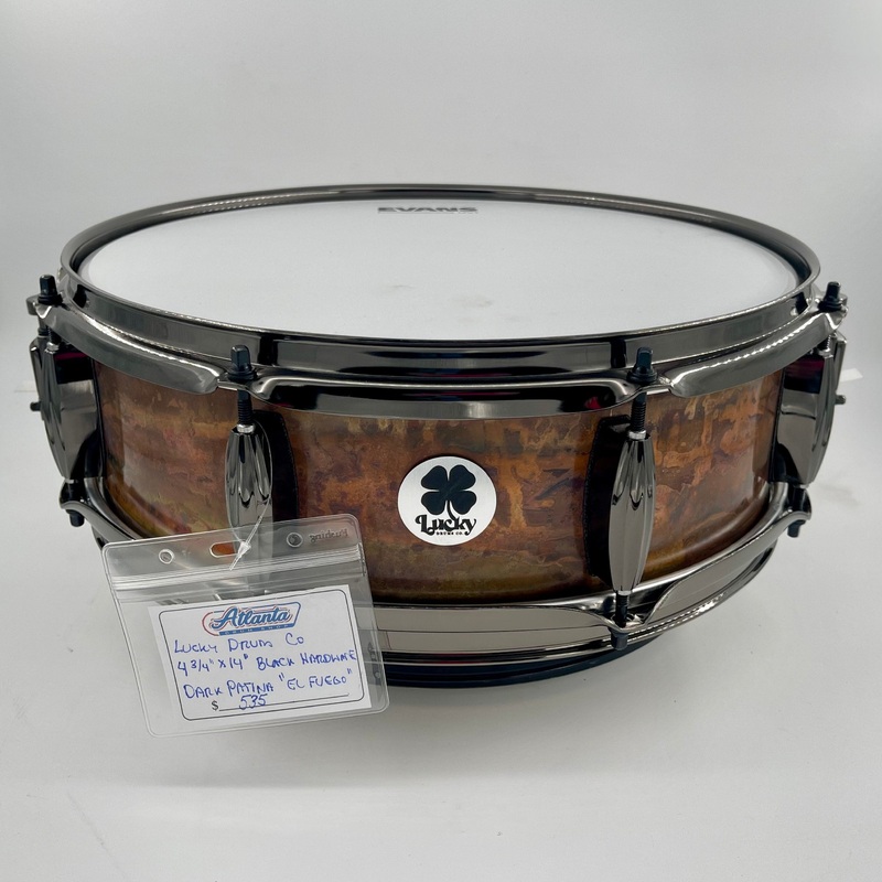 Lucky Drum Company 14″ x 4 3/4″ Dark Copper “El Feugo” Patina
