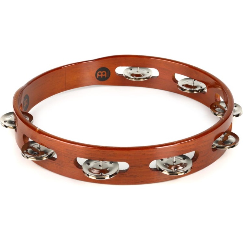Meinl Percussion 10-inch Handheld Wood Tambourine – Antique Brown