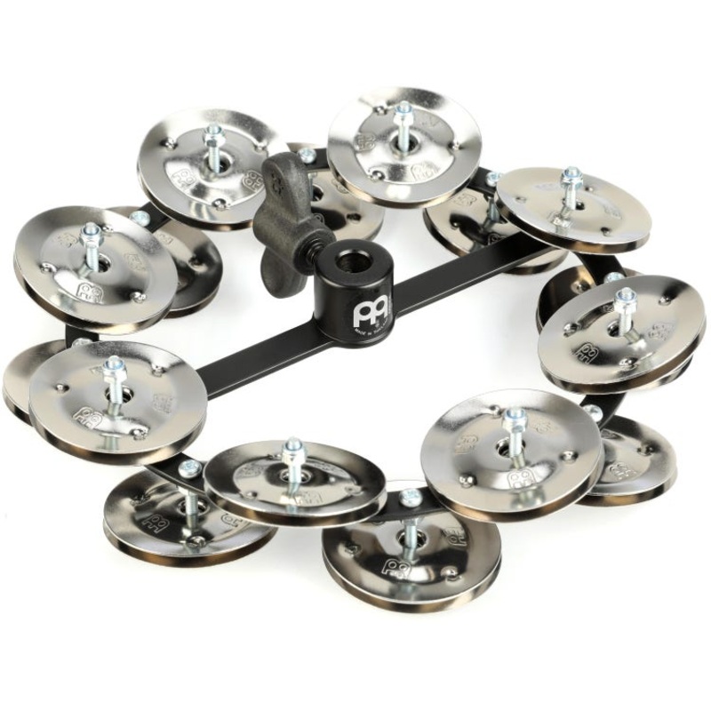 Meinl Percussion Headliner Series Hi-hat Tambourine – Black, Double Row