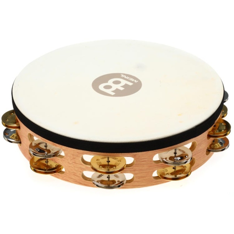 Meinl Percussion Recording-Combo Wood Tambourine – Double Row with Head