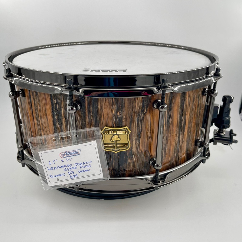 Outlaw Drums 6.5″ x 14″ Tobacco Glaze Finish Snare