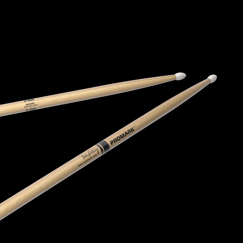 Promark Hickory 420 Mike Portnoy Signature Drumsticks – Nylon Tip